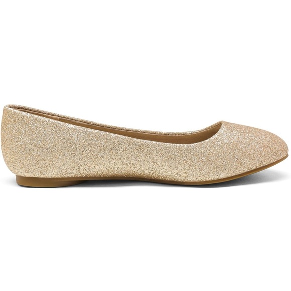Free Shipping! Gold Glitter Flats by Dream Pairs - Picture 4 of 7
